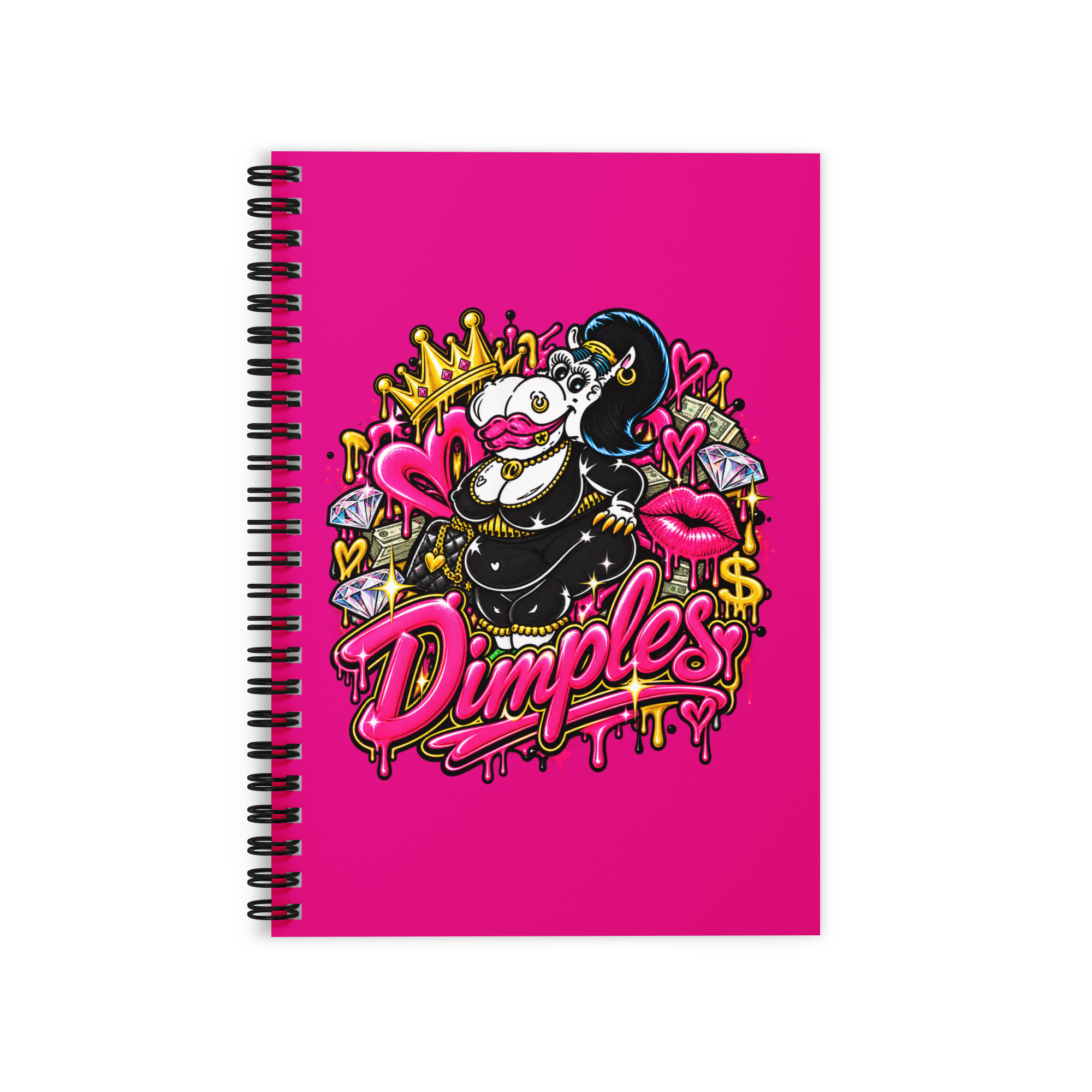 Dimples Spiral Notebook (Kattnip)