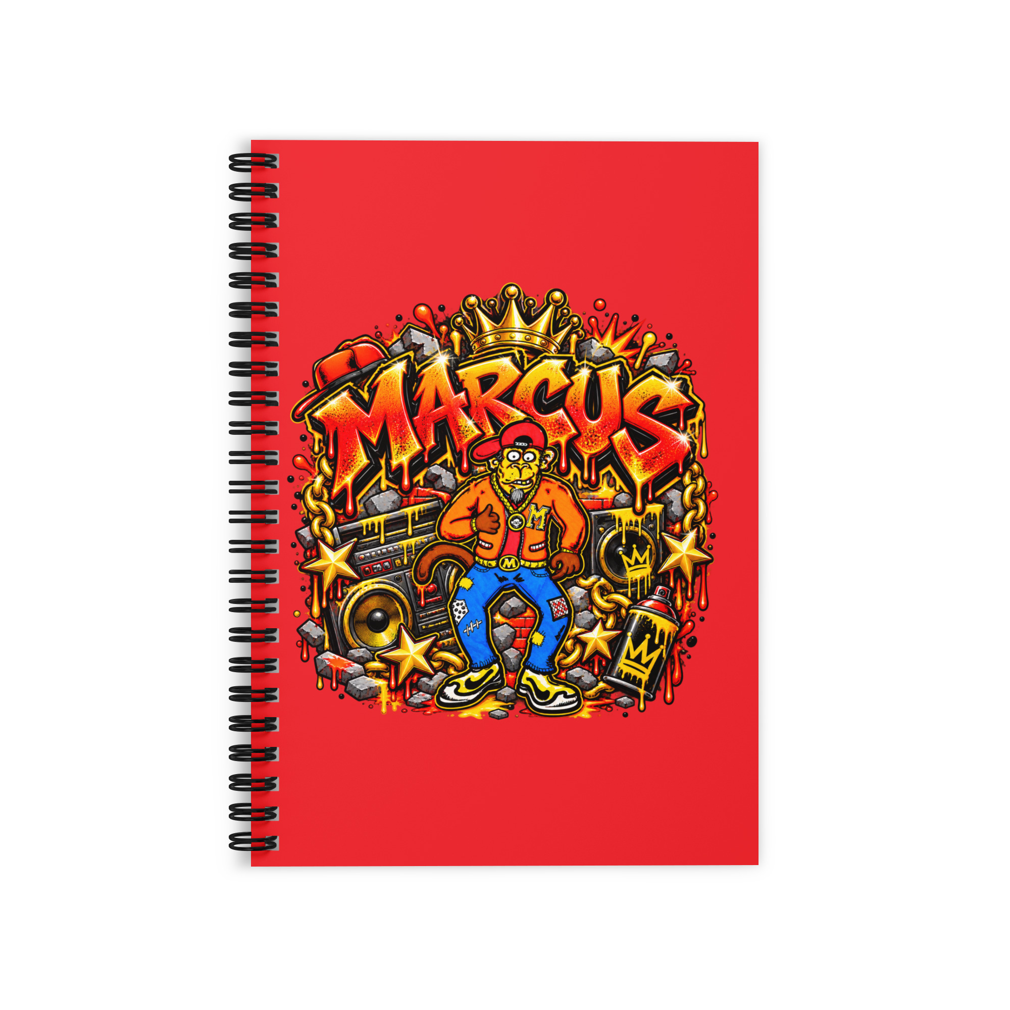 Ruled Line Spiral Notebook